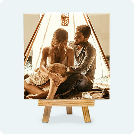 Foto Quadro personalizzato con cavalletto